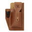 HUMERPAUL Retro Keychain Wears Belt Leather Mobile Phone Bag Men Waist Bag(Light Brown) - British D'sire