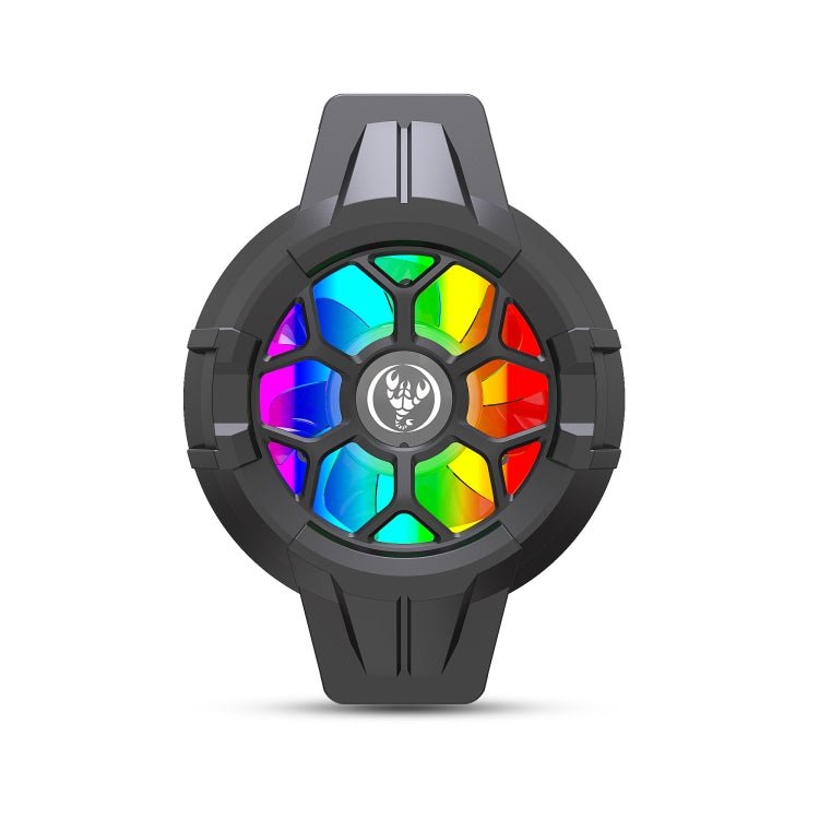 HXSJ P10 Portable Gaming Mobile Phone Radiator Holder with Rainbow Backlight(Black) - British D'sire
