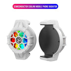 HXSJ P10 Portable Gaming Mobile Phone Radiator Holder with Rainbow Backlight(White) - British D'sire