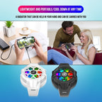 HXSJ P10 Portable Gaming Mobile Phone Radiator Holder with Rainbow Backlight(White) - British D'sire