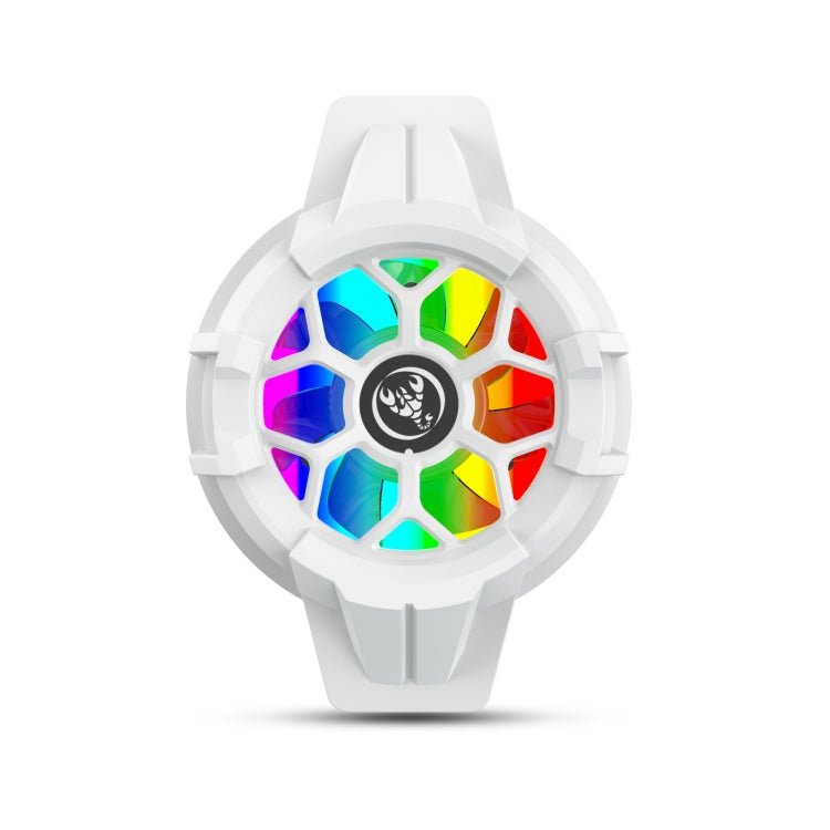 HXSJ P10 Portable Gaming Mobile Phone Radiator Holder with Rainbow Backlight(White) - British D'sire