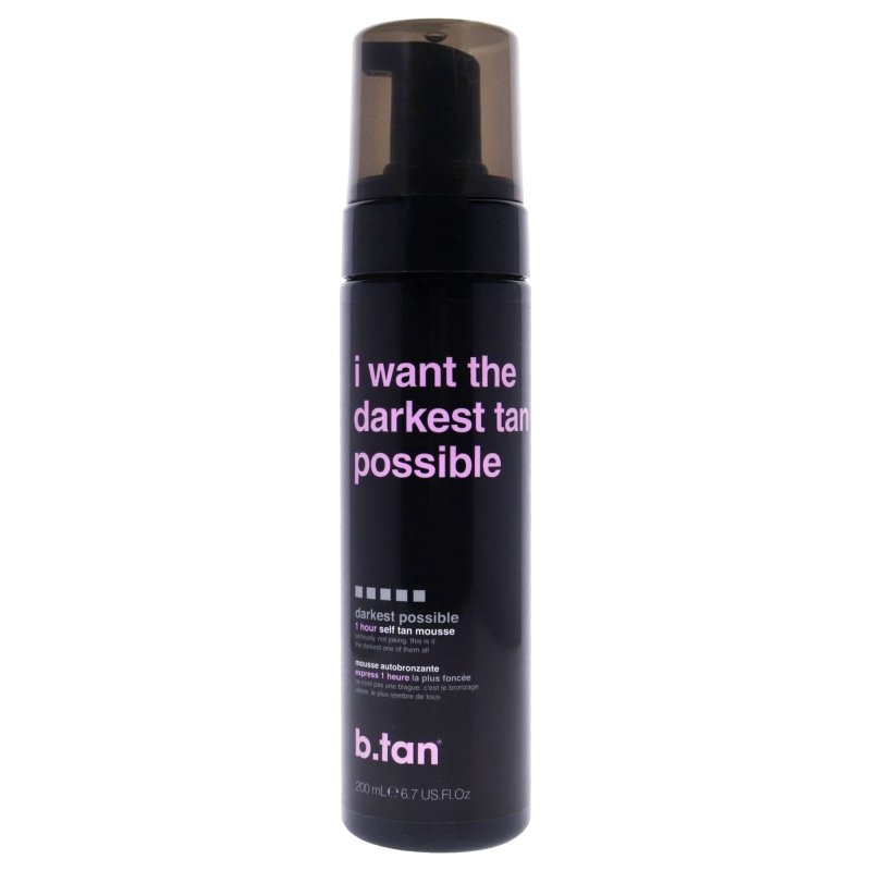 I Want The Darkest Tan Possible Self Tan Mousse by B.Tan for Unisex - 6.7 oz Mousse - Mousse - British D'sire Main image