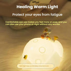 ICARER FAMILY IF - YD04 Cartoon Silicone Night Light Ornaments Astronaut Moon Lamp(Warm light) - British D'sire