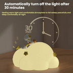 ICARER FAMILY IF - YD04 Cartoon Silicone Night Light Ornaments Astronaut Moon Lamp(Warm light) - British D'sire
