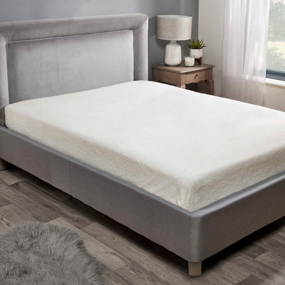 Super Soft Teddy Bear Fleece Fitted Sheet Extra Deep Warm Cosy Bed Sheet All size