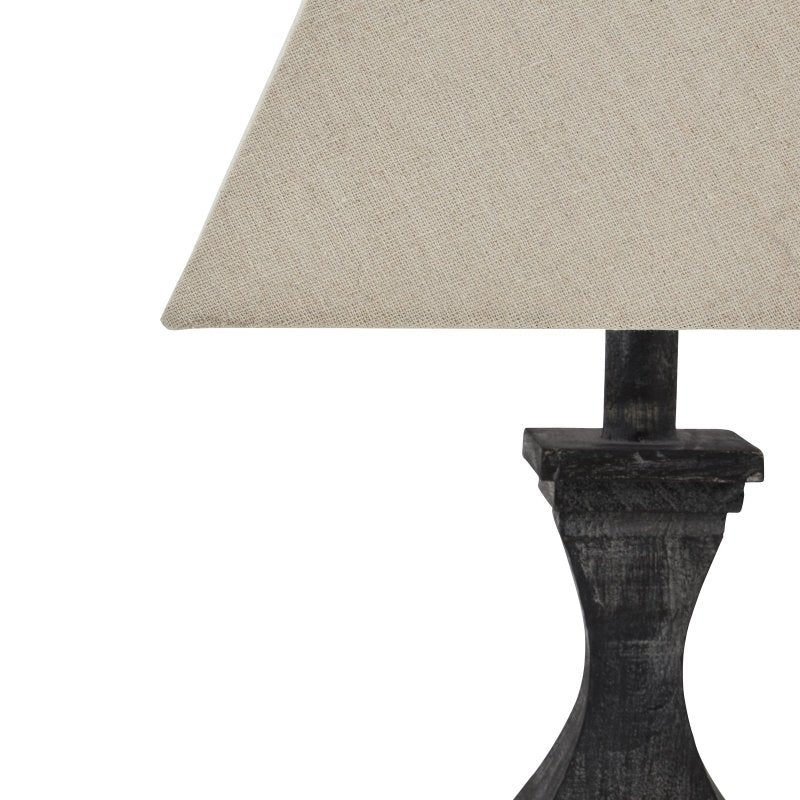Incia Fluted Wooden Table Lamp Decorative Table Lamp - Lamps - British D'sire