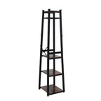 Industrial Style Clothing Rack with 4 Tiers of Shelves - Clothes Rack - British D'sire
