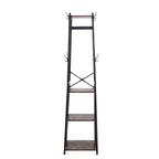 Industrial Style Clothing Rack with 4 Tiers of Shelves - Clothes Rack - British D'sire