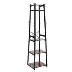 Industrial Style Clothing Rack with 4 Tiers of Shelves - Clothes Rack - British D'sire
