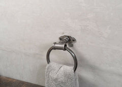 Industrial towel ring bathroom towel rail - Stanford - towel ring - British D'sire