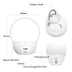 INETFISH DZY2021 Voice Smart Night Light Bedroom LED Eye Protection Desk Lamp Wireless Remote Control Bedside Lamp(Night Pearl Off - line Voice) - British D'sire