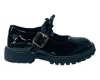 Infant's Faux Patent Leather Buckle Bow Flat Shoes - Flats - British D'sire