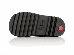 Infants Youths Kickers KICK T CORE Leather T Bar Shoes Black - Shoes - British D'sire