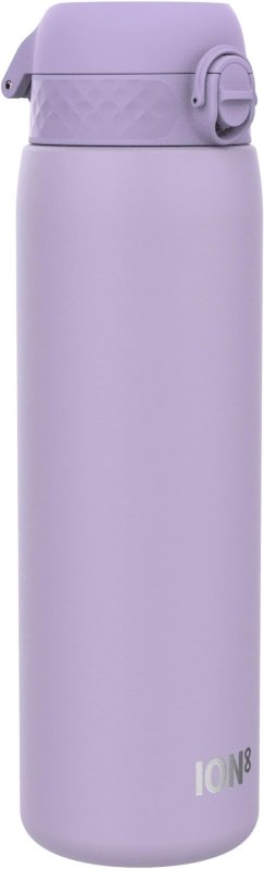 ION8 1 Litre Stainless Steel Water Bottle, Leak Proof, Easy to Open, Secure Lock, Dishwasher Safe, Carry Handle, Hygienic Flip Cover, Easy Clean, Durable, Metal Water Bottle, 1200 ml/40 oz, Periwinkle - British D'sire Main image