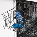 Ion8 Kids Water Bottle, Steel 400 ml/13 oz, Leak Proof, Easy to Open, Secure Lock, Dishwasher Safe, Flip Cover, Carry Handle, Easy Clean, Durable, Metal Water Bottle, Raised Print, Fire Engine Design - British D'sire