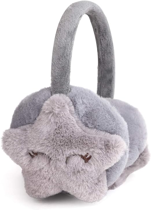 IPENNY Boys Girls Fur Earmuffs Xmas Gift Cute Football Design Winter Fluffy Thermal Ear Warmers Handband Cold Weather Earplugs Comfortable Fashion Cartoon Ear Muffs Protector - Earmuff - British D'sire