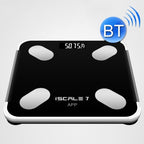 ISCRLE7 Smart Weight Scale Bluetooth Body Fat Measuring Instrument Battery Model(Bright Black) - British D'sire