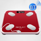 ISCRLE7 Smart Weight Scale Bluetooth Body Fat Measuring Instrument Charging Model(Red) - British D'sire