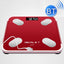ISCRLE7 Smart Weight Scale Bluetooth Body Fat Measuring Instrument Charging Model(Red) - British D'sire