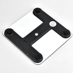 ISCRLE7 Smart Weight Scale Bluetooth Body Fat Measuring Instrument Light Energy Charging(Bright Black) - British D'sire