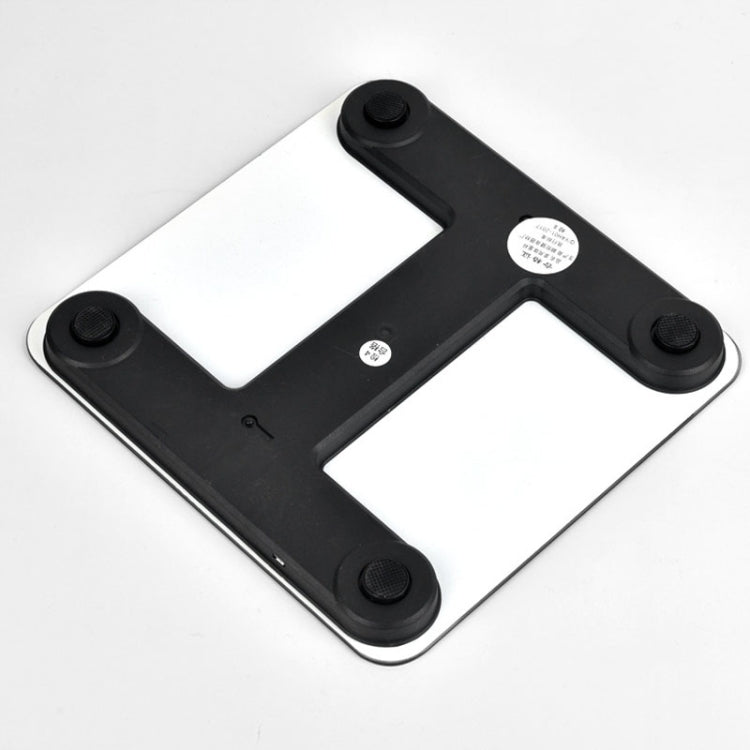 ISCRLE7 Smart Weight Scale Bluetooth Body Fat Measuring Instrument Light Energy Charging(Bright Black) - British D'sire