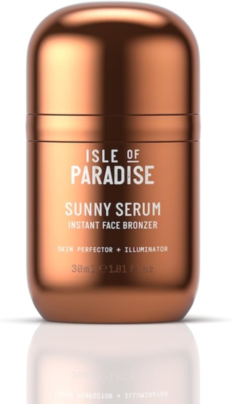 Isle of Paradise Sunny Serum, Skin Perfecting and Illuminating Instant Face Bronzer - British D'sire