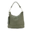 Italian Designer Leather Bucket Bag with Tassel - Swolit Tullio Olive Green - British D'sire