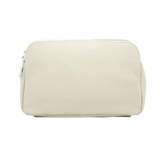 Italian Designer Leather Rectangular Triple Compartment Crossbody Tan - British D'sire