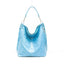 Italian Designer Swolit Zeta Light Blue Soft Leather Right Pocket Hobo Bag - British D'sire