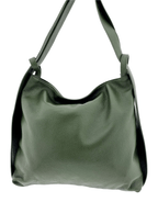 Italian Leather High Quality Large Leather Convertible Backpack - Ultimati - O Green - British D'sire