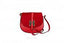 Italian Leather Marinella Handbag - Red - British D'sire
