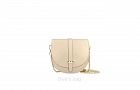 Italian Leather Ofra Shoulder Handbag in Gold - Leather Handbag - British D'sire