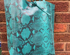 Italian Leather Snake Tote Bag - British D'sire