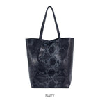 Italian Leather Snake Tote Bag - British D'sire