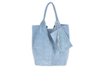 Italian Suede Leather Arianna Tote Bag - British D'sire