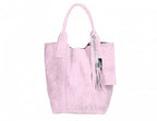 Italian Suede Leather Arianna Tote Bag - British D'sire