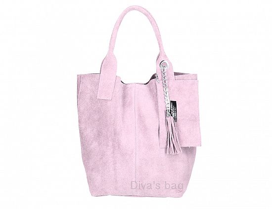 Italian Suede Leather Arianna Tote Bag - British D'sire