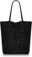 Italian Suede Leather Tote Bag - Suede Tote Bags - British D'sire