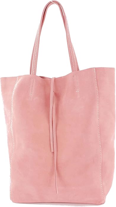 Italian Suede Leather Tote Bag - Suede Tote Bags - British D'sire