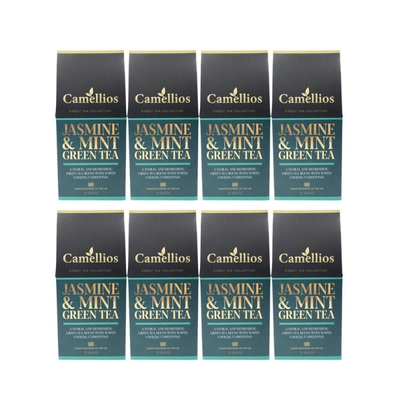 Jasmine and Mint Green Tea, Pyramid Tea Bags, Green Tea Blend - Tea & Infusions - British D'sire