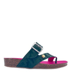 Je Suis - Green army flat cork sandal - Ballerina - British D'sire