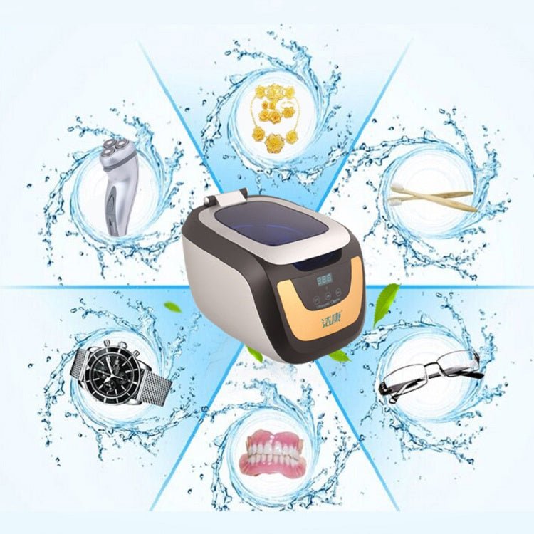 Jie Kang CE-5700A Ultrasonic Cleaner Household Jewelry Denture Glasses Cleaner(EU Plug) Secondary image