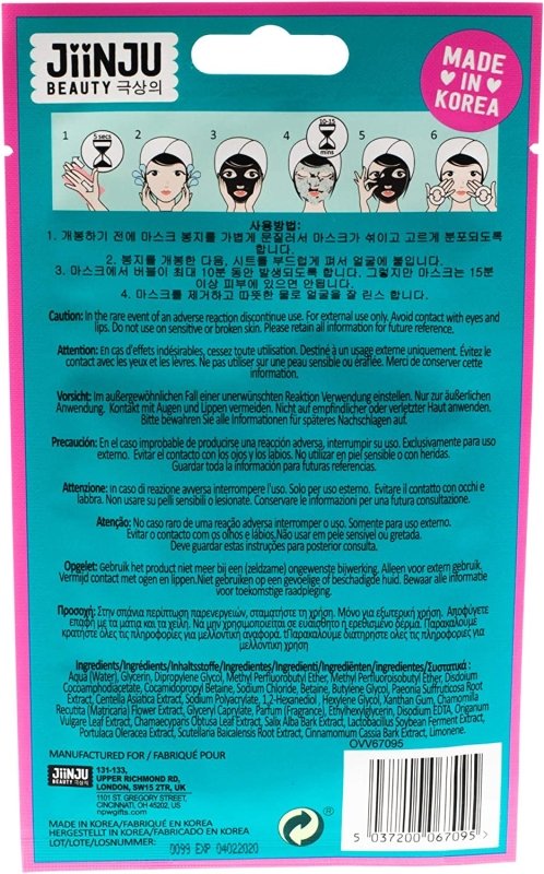 JiinJu Beauty Bubble Sheet Mask - Sheet Mask - British D'sire