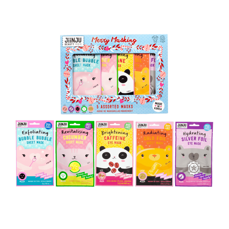 JiiNJU BEAUTY Gift Set Merry Masking - Face masks bundles - British D'sire