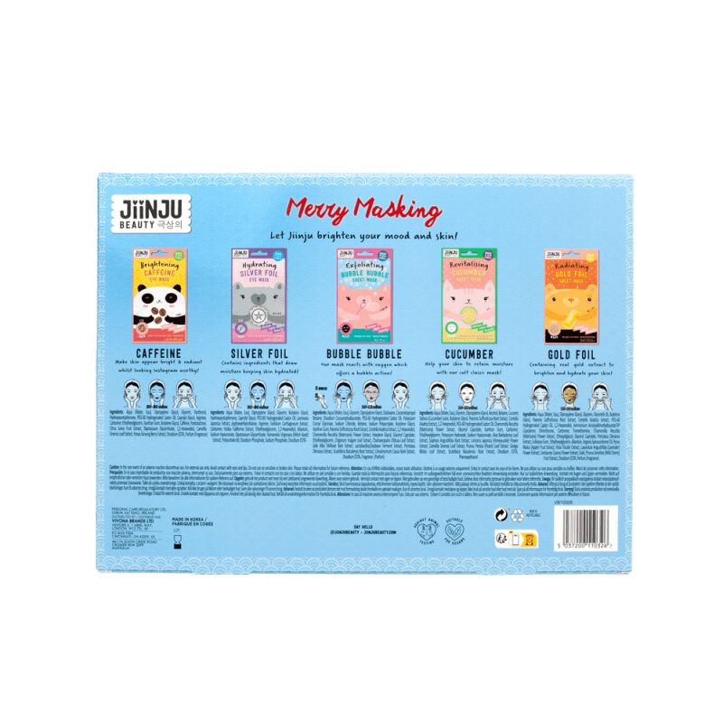JiiNJU BEAUTY Gift Set Merry Masking - Face masks bundles - British D'sire