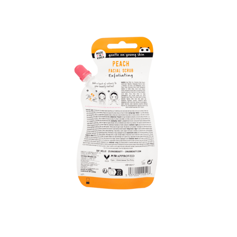 Jiinju Exfoliating Peach Facial Scrub - Facial Scrub - British D'sire