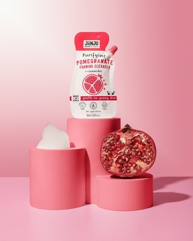 Jiinju Purifying Pomegranate Foaming Cleanser - Cleansing Foam - British D'sire