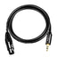 JINGHUA 3.5mm Male To XLR Female Microphone Cable Computer Mixer Audio Cable, Length: 1.5m - British D'sire