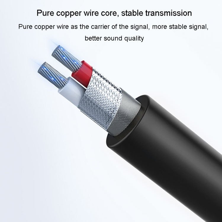 JINGHUA 3.5mm To 6.5mm Audio Cable Amplifier Guitar 6.35mm Cable, Length: 0.5m - British D'sire