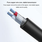 JINGHUA 3.5mm To 6.5mm Audio Cable Amplifier Guitar 6.35mm Cable, Length: 3m - British D'sire